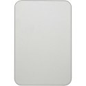 Powerbank Avis 5000 mAh z recyklingowanego aluminium posiadającego certyfikację RCS, z wbudowanym magnesem srebrny
