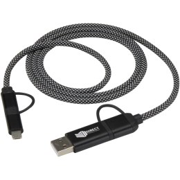 SMART 65 W, magnetyczny kabel ładujący 5 w 1, długość 100 cm, certyfikowany zgodnie ze standardem RCS czarny