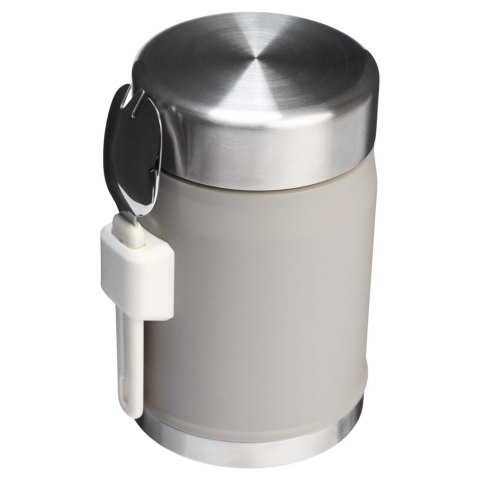 Słoik na żywność Stanley Legendary z łyżko-widelcem, o pojemności 400 ml szary