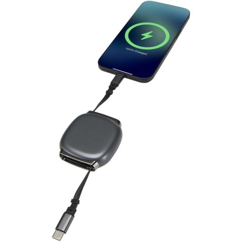 Alphard - zwijany kabel 5 w 1 do CarPlay, 100 W, z recyklingowanego plastiku, obsługa szybkiego ładowania PD metaliczn