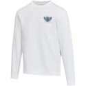 Jasper organiczna bluza unisex z recyklingu o gramaturze 280 g/m² z okrągłym dekoltem i certyfikatem OCS biały