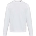 Jasper organiczna bluza unisex z recyklingu o gramaturze 280 g/m² z okrągłym dekoltem i certyfikatem OCS biały