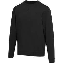 Jasper organiczna bluza unisex z recyklingu o gramaturze 280 g/m² z okrągłym dekoltem i certyfikatem OCS czarny
