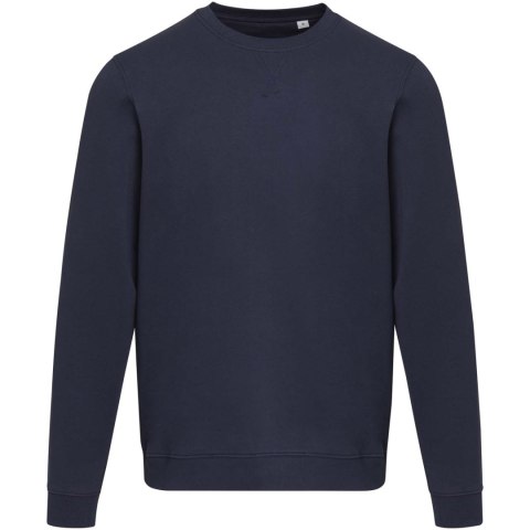 Jasper organiczna bluza unisex z recyklingu o gramaturze 280 g/m² z okrągłym dekoltem i certyfikatem OCS granatowy