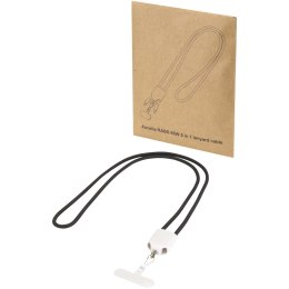 Ion 65 W 5 w 1 - kabel do ładowania z funkcją smyczy na szyję, wykonany z tworzywa sztucznego pochodzącego z recykling