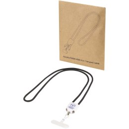 Ion 65 W 5 w 1 - kabel do ładowania z funkcją smyczy na szyję, wykonany z tworzywa sztucznego pochodzącego z recykling
