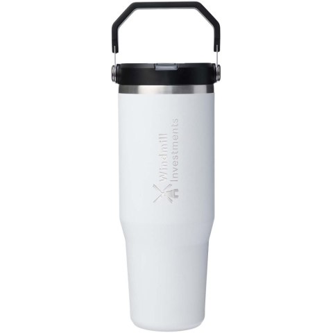 Stanley IceFlow™ 2.0 termoizolowany kubek ze stali nierdzewnej, pojemność 890 ml, z odchylaną słomką biały