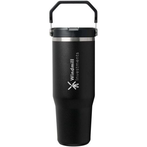 Stanley IceFlow™ 2.0 termoizolowany kubek ze stali nierdzewnej, pojemność 890 ml, z odchylaną słomką czarny