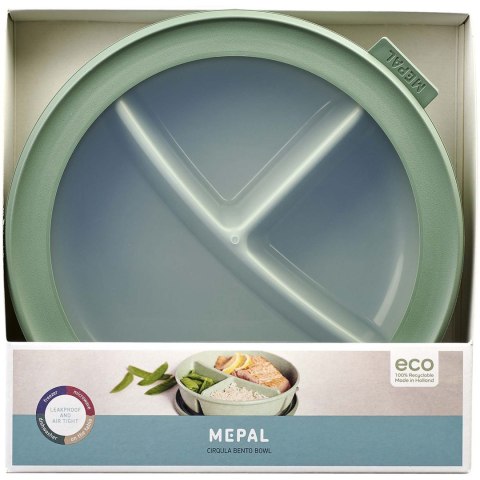 Mepal Cirqula - miska na bento (250 + 250 + 500 ml) szałwiowy zielony