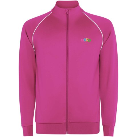 Bluza dziecięca Valier z zamkiem błyskawicznym na całej długości fluorescencyjny róż
