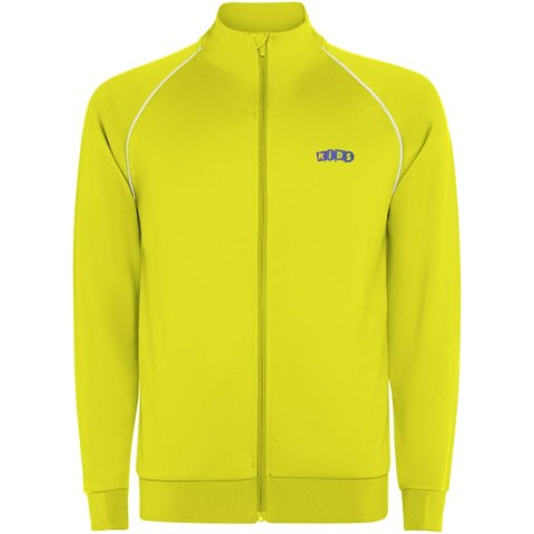 Bluza dziecięca Valier z zamkiem błyskawicznym na całej długości fluorescencyjny żółty (K04371CD)