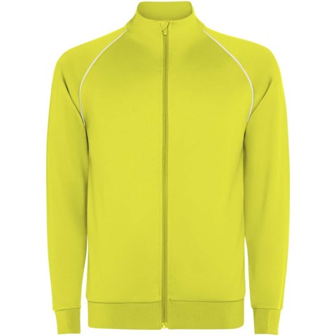 Bluza dziecięca Valier z zamkiem błyskawicznym na całej długości fluorescencyjny żółty (K04371CK)