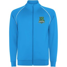 Męska bluza Valier z zamkiem błyskawicznym na całej długości turkus fluorescencyjny (R0437E72)
