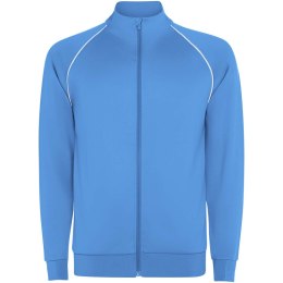 Męska bluza Valier z zamkiem błyskawicznym na całej długości turkus fluorescencyjny (R0437E76)