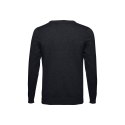 THC MILAN. Męski sweter V-neck z bawełny i poliamidu