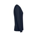 THC MILAN WOMEN. Damski sweter z dekoltem V-neck z bawełny i poliamidu