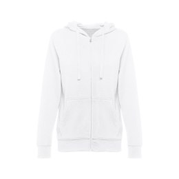 THC AMSTERDAM WOMEN WH. Bluza damska z kapturem i pełnym zamkiem