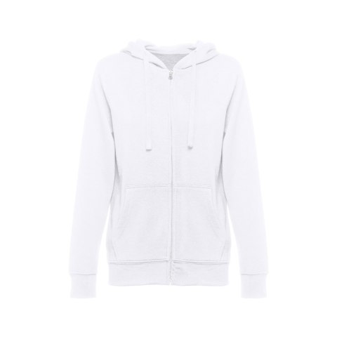 THC AMSTERDAM WOMEN WH. Bluza damska z kapturem i pełnym zamkiem