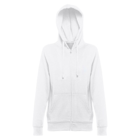 THC AMSTERDAM WOMEN WH. Bluza damska z kapturem i pełnym zamkiem