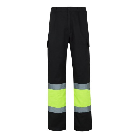 VL POSEIDON. Calças bicolor em sarja multibolsos (210g/m²), em algodão (20%) e poliéster (80%)