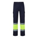 VL POSEIDON. Calças bicolor em sarja multibolsos (210g/m²), em algodão (20%) e poliéster (80%)