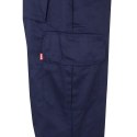 VL POSEIDON. Calças bicolor em sarja multibolsos (210g/m²), em algodão (20%) e poliéster (80%)