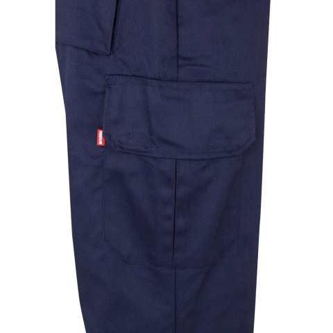 VL POSEIDON. Calças bicolor em sarja multibolsos (210g/m²), em algodão (20%) e poliéster (80%)