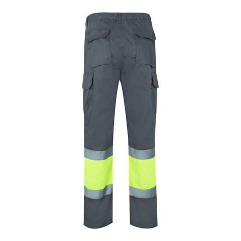 VL POSEIDON. Calças bicolor em sarja multibolsos (210g/m²), em algodão (20%) e poliéster (80%)