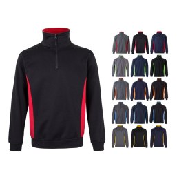VL SVAROG. Dwukolorowa bluza frotte (260 g/m²) z poliestru (65%) i bawełny (35%)