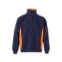 VL SVAROG. Dwukolorowa bluza frotte (260 g/m²) z poliestru (65%) i bawełny (35%)
