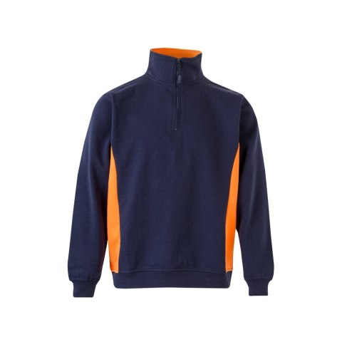 VL SVAROG. Dwukolorowa bluza frotte (260 g/m²) z poliestru (65%) i bawełny (35%)