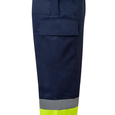VL ARTEMIS. Dwukolorowe spodnie z diagonalu (190 g/m²), bawełny (20%) i poliestru (80%)