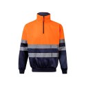 VL THOR. Dwukolorowa bluza (300 g/m²) z polaru poliestrowego (100%)