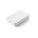 AMPERE 10. Magnetyczny power bank 10 000 mAh z superszybką ładowarką bezprzewodową 15 W wykonany w ABS pochodzącego z recyklingu