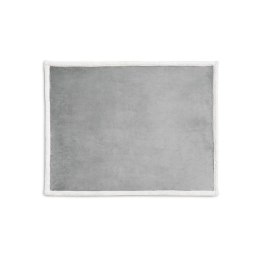 HEIDEN. Dwustronny polarowy koc (190 g/m²) z satynową wstążką i etykietą do personalizacji