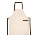 HOLM. Fartuch z płótna 100% bawełny (320 g/m²) z metalowymi detalami