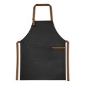 VESPER. Fartuch z płótna bawełnianego 100% (300 g/m²) z metalowymi detalami