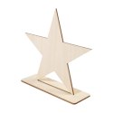 Wlobor personalizowane drewniane trofeum, gwiazda