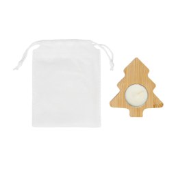 Świecznik ze świeczką tealight Comet, beżowy