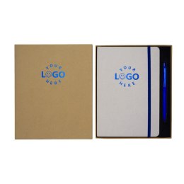Zestaw notes z długopisem Aurores, niebieski