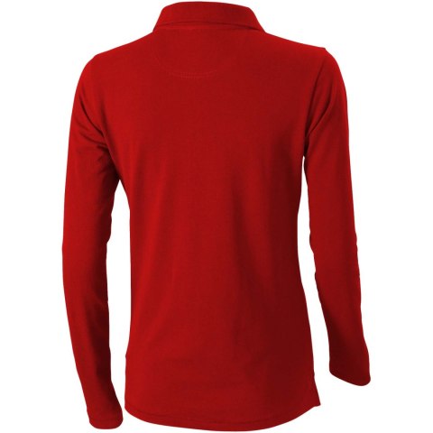 Damskie polo Calgary z długim rękawem 180 g/m² czerwony (38087255)