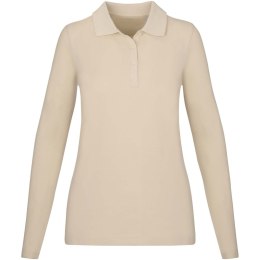 Damskie polo Calgary z długim rękawem 180 g/m² piaskowiec (38087062)