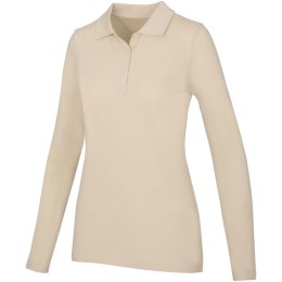 Damskie polo Calgary z długim rękawem 180 g/m² piaskowiec (38087063)