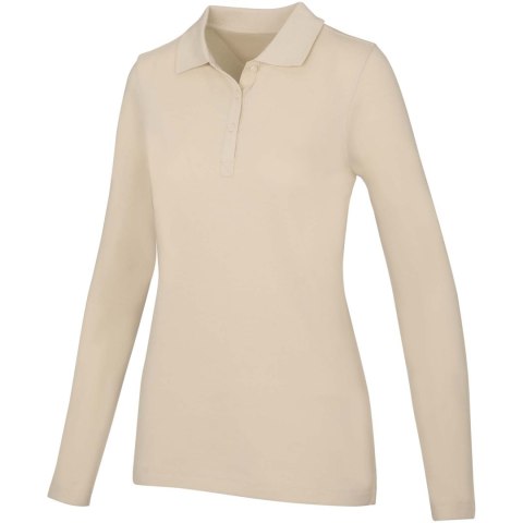 Damskie polo Calgary z długim rękawem 180 g/m² piaskowiec (38087064)