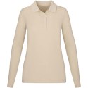 Damskie polo Calgary z długim rękawem 180 g/m² piaskowiec (38087064)