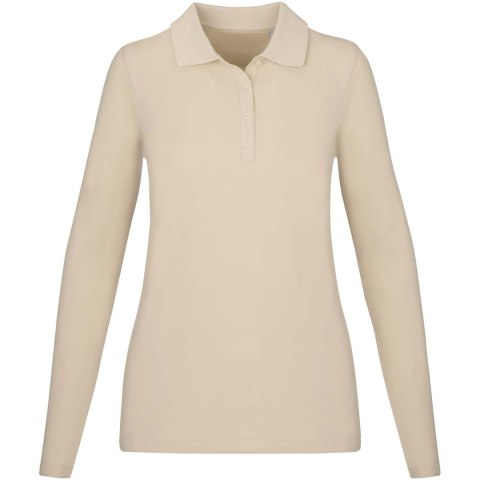 Damskie polo Calgary z długim rękawem 180 g/m² piaskowiec (38087064)