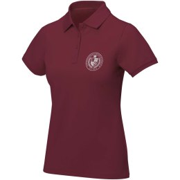 Damskie polo Calgary z krótkim rękawem 200 g/m² głęboki bordowy (38081225)