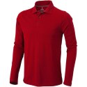 Męskie polo Calgary z długim rękawem 180 g/m² czerwony (38086256)