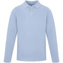Męskie polo Calgary z długim rękawem 180 g/m² niebieski mgła (38086500)