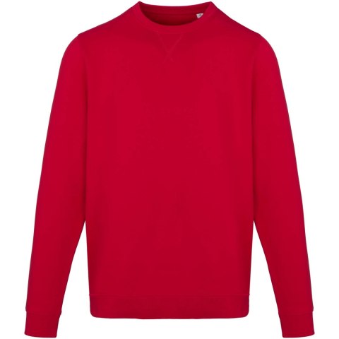 Jasper organiczna bluza unisex z recyklingu o gramaturze 280 g/m² z okrągłym dekoltem i certyfikatem OCS czerwony (39561210)